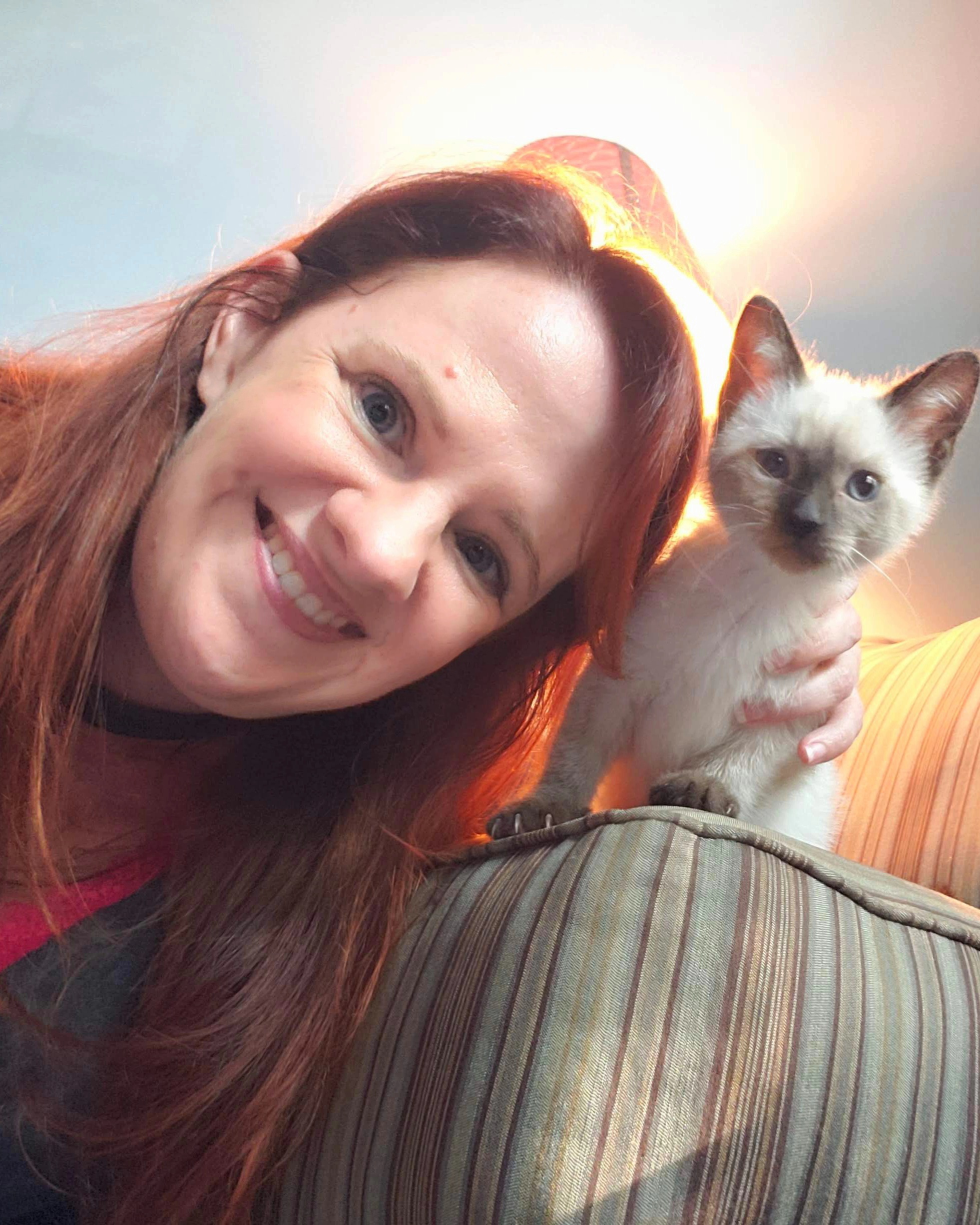 KJ with a kitten